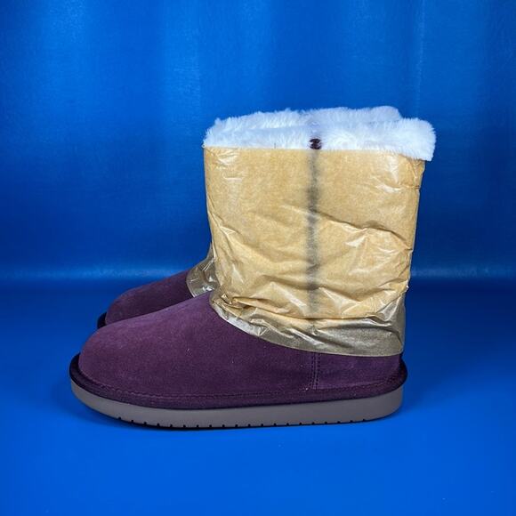 Koolaburra by Ugg Kids Aubrei Short Cold-Weather Plum - 3 - New in box - Picture 2 of 9
